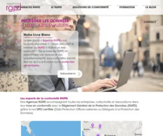 Agencergpd.eu(L'Agence RGPD vous accompagne dans la mise en conformité RGPD de votre structure) Screenshot