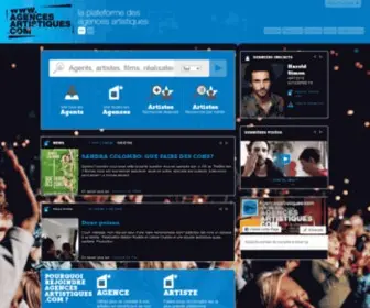 Agencesartistiques.com(La plateforme des agences artistiques) Screenshot