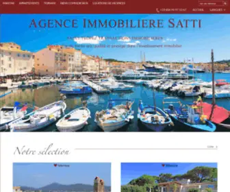 Agencesatti.com(Immobilier Saint) Screenshot