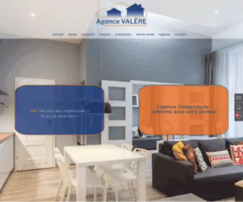 Agencevalere.fr(Agence VALERE) Screenshot