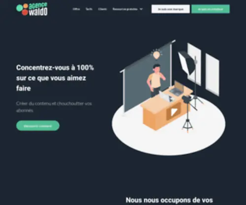 Agencewaldo.com(Agence d'influence Waldo) Screenshot