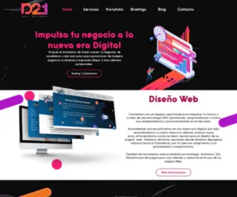 Agencia-D21.com(Marketing Digital y Diseño Web) Screenshot