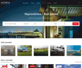 Agencia.si(Vstopna stran) Screenshot