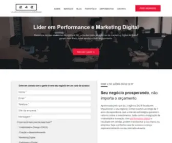 Agencia242.com.br(Agência de Marketing Digital e Performance 242) Screenshot