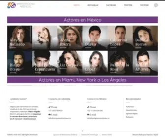 Agenciadetalento.mx(Manager de Actores en México) Screenshot