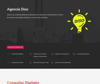 Agenciadiso.com(Una empresa de Marketing Digital Social) Screenshot