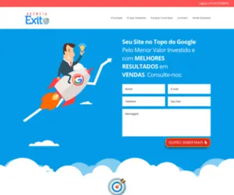 Agenciaexito.com.br(Seu Site na Primeira Página) Screenshot