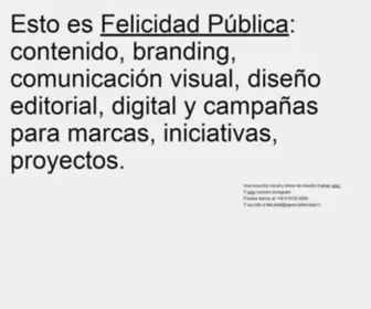 Agenciafelicidad.cl(Pública) Screenshot