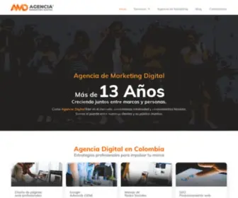 Agenciamarketingdigital.com.co(Agencia) Screenshot