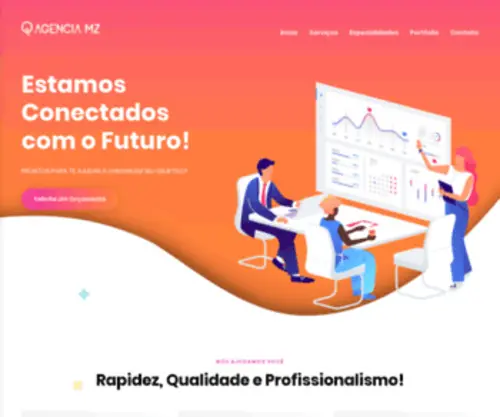 Agenciamz.com.br(Agência MZ) Screenshot