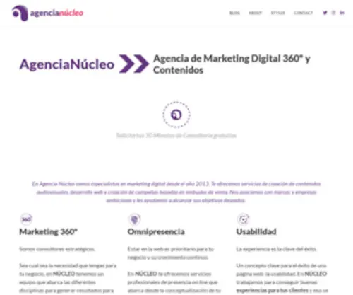 Agencianucleo.com(Agência Núcleo) Screenshot