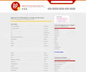 Agenciasdepublicidadesp.com.br(Agências de Publicidade SP) Screenshot