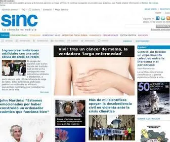 Agenciasinc.es(Noticias científicas) Screenshot