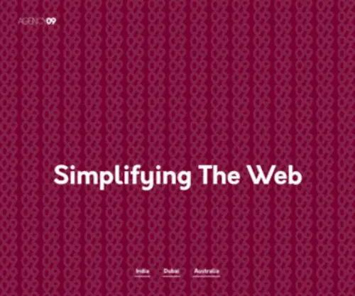 Agency09.co(Simplifying The Web) Screenshot