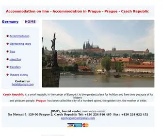 Agencyjomys.cz(Accommodation in Hotels in Prague) Screenshot