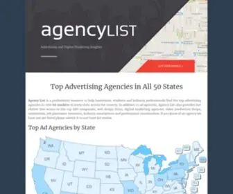Agencylist.org(Agency List) Screenshot