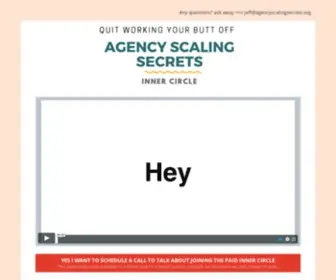 Agencyscalingsecretsinnercircle.com(agencyscalingsecretsinnercircle) Screenshot