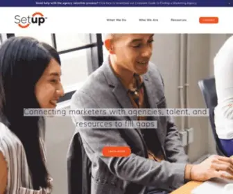 Agencysparks.com(Marketing matchmakers) Screenshot