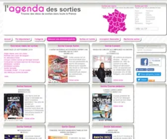 Agenda-Des-Sorties.com(L'agenda des sorties: des idées de sorties dans tous les départements) Screenshot
