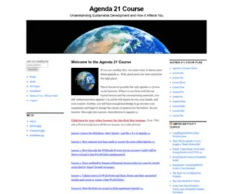 Agenda21Course.com(Agenda 21 Course) Screenshot