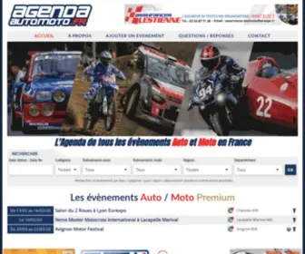 Agendaautomoto.fr(L'agenda Auto Moto recense tous les événements des sports mécaniques en France) Screenshot