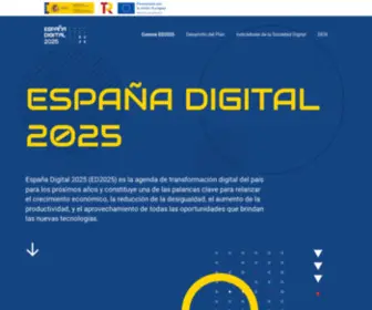 Agendadigital.gob.es(España Digital 2025) Screenshot