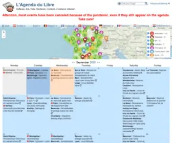 Agendadulibre.org(L'Agenda du Libre) Screenshot