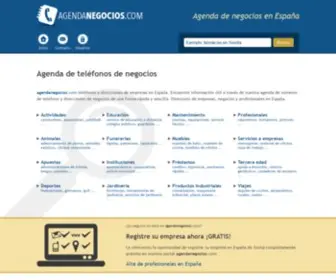 Agendanegocios.com(Teléfonos) Screenshot