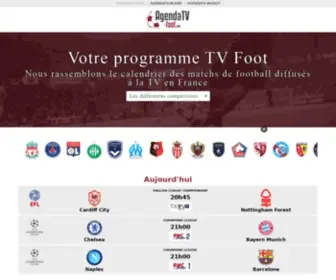 Agendatv-Foot.com(Programme TV Foot) Screenshot