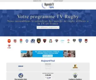 Agendatv-Rugby.com(Programme TV Rugby) Screenshot