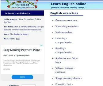 Agendaweb.org(Hundreds of free English exercises to learn english online) Screenshot