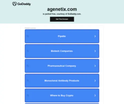 Agenetix.com(Accelerated Genetix) Screenshot