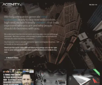 Agenity.com(Web Design Agency Tampa Bay Sarasota) Screenshot