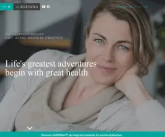 Agenixs.com(Integrative Medicine Clinic in Chicago) Screenshot