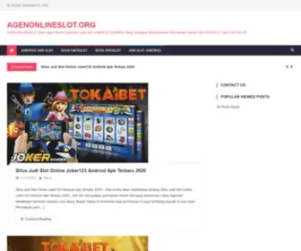 Agenonlineslot.org(Agen Joker123) Screenshot