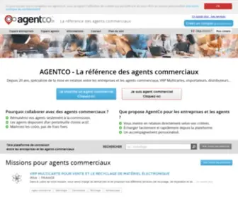 Agent-CO.fr(Offres de mission pour agents commerciaux) Screenshot