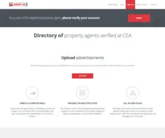 Agent.sg(Directory of property agents verified at CEA) Screenshot
