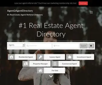 Agent2Agentdirectory.com(#1 Real Estate Agent Referral Directory) Screenshot