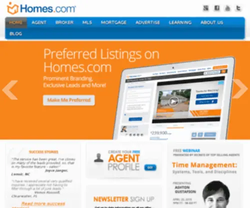 Agentadvantage.com(Real Estate Websites) Screenshot