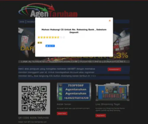 Agentaruhan.com Screenshot