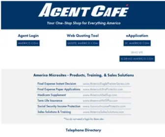 Agentcafe.com(Agentcafe) Screenshot