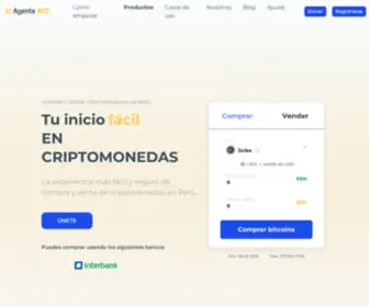 Agentebtc.com(Compra y vende Bitcoin en Perú con Soles y Dólares) Screenshot