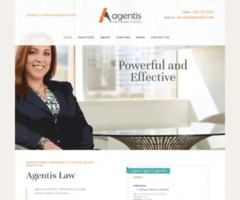 Agentislaw.com(Agentis Law) Screenshot