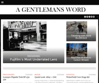 Agentlemansword.com(A Gentleman's Word) Screenshot