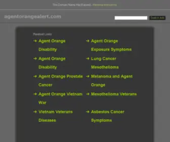 Agentorangealert.com(עיצוב) Screenshot