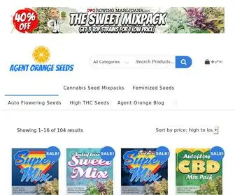 Agentorangeseeds.com(Online cannabis seed shop) Screenshot