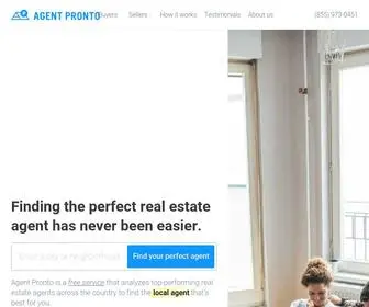 Agentpronto.com(Find Top Real Estate Agents in Your City) Screenshot