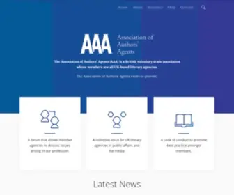 Agentsassoc.co.uk(Association of Authors' Agents) Screenshot