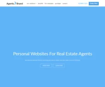 Agentsbrand.com.au(Personal Websites For Real Estate Agents) Screenshot