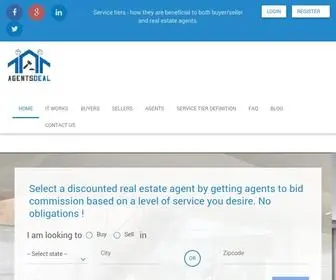 Agentsdeal.com(Find Discount Real Estate Agent) Screenshot